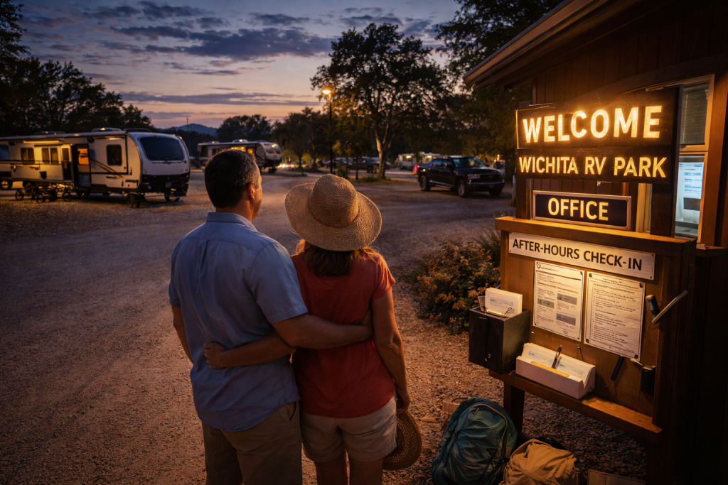 after hours RV check in Wichita