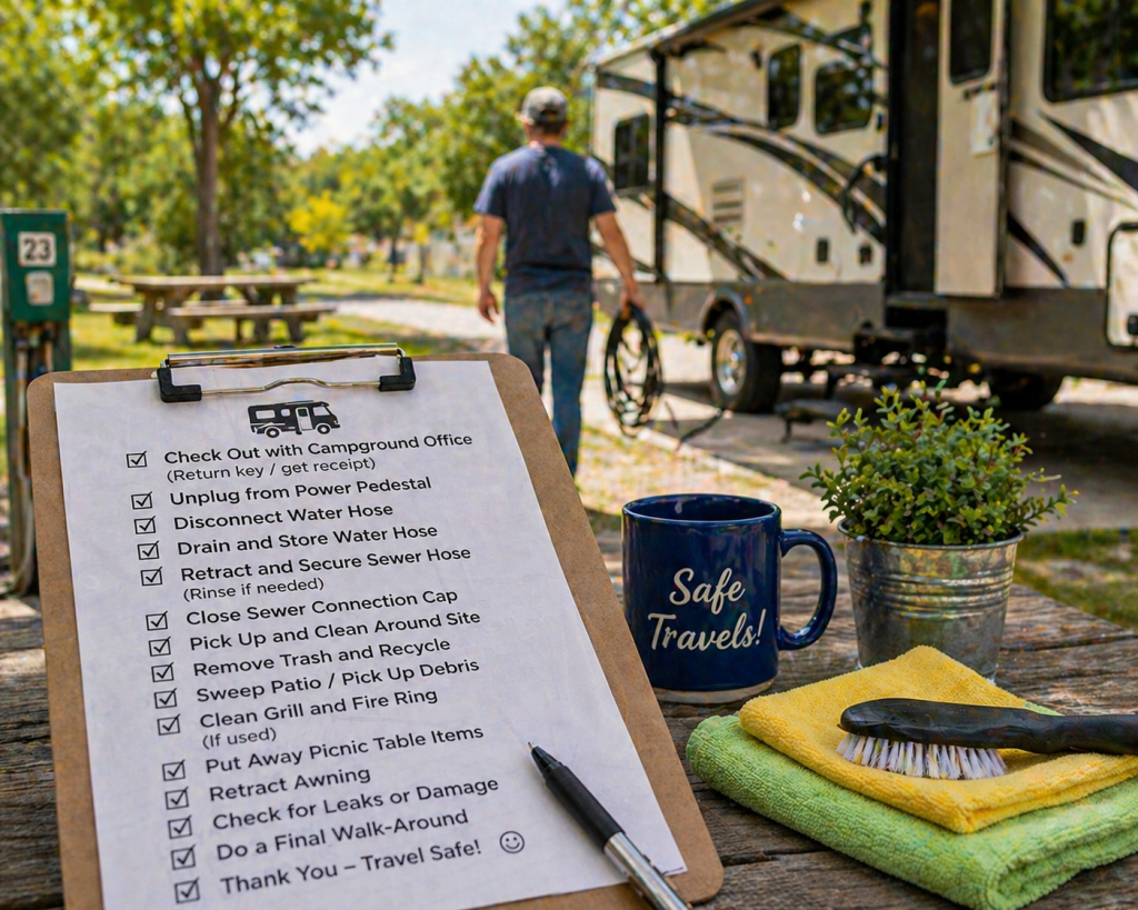 RV departure checklist Wichita