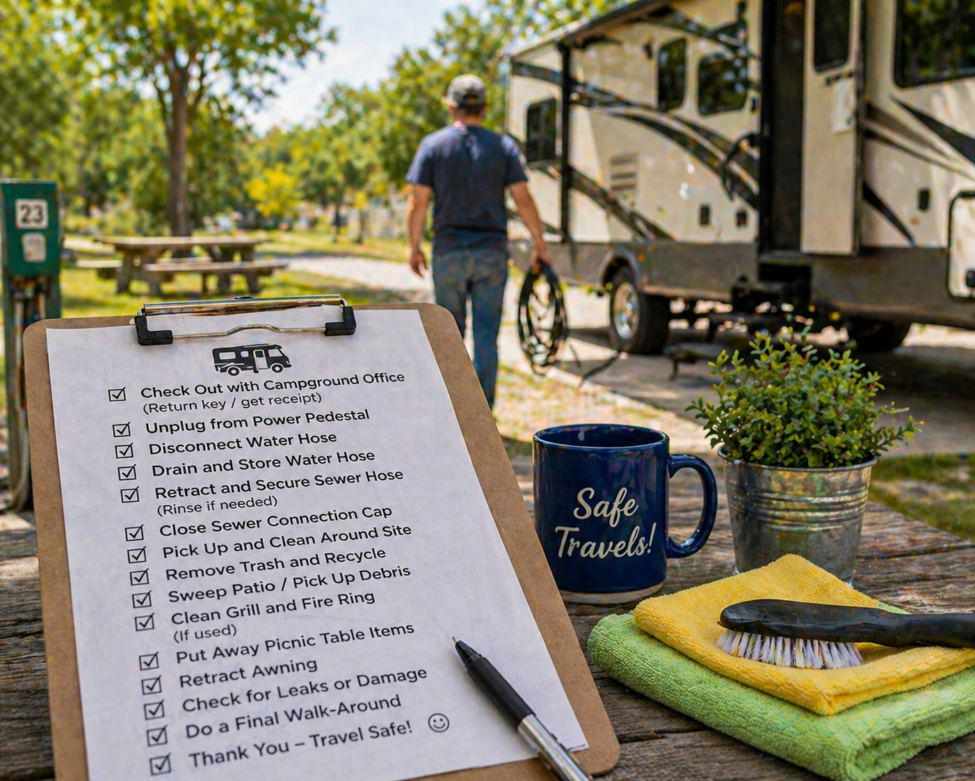 RV departure checklist Wichita