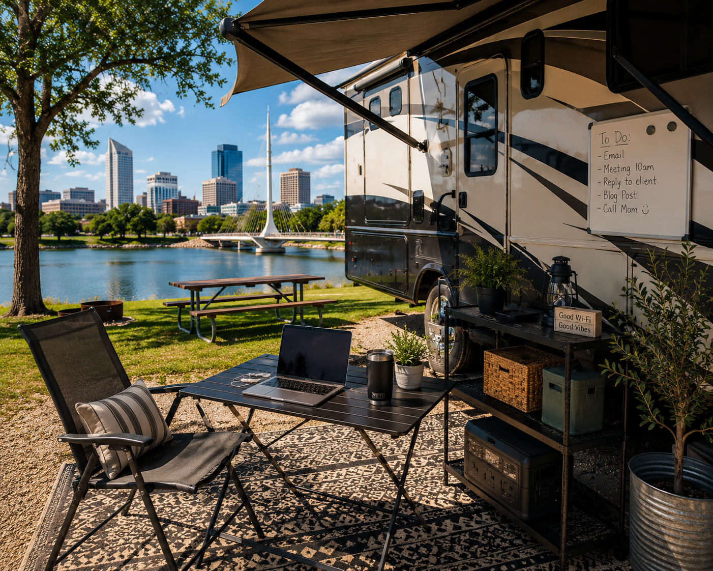 outdoor RV workspace - Wichita