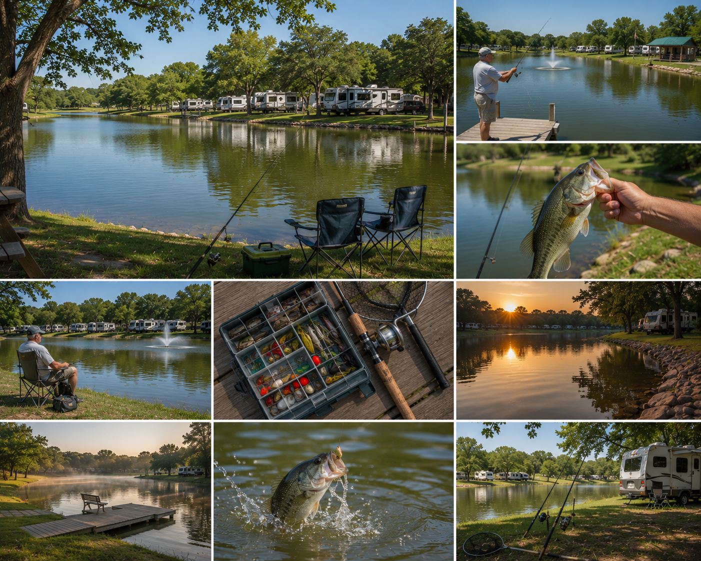 fishing at spring lake rv resort - Wichita