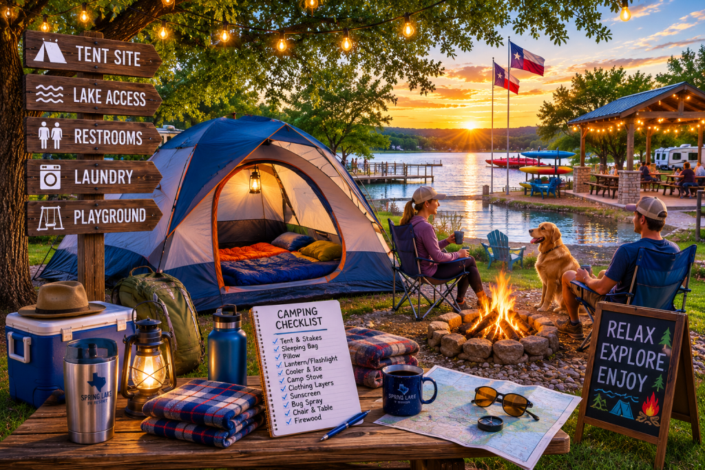 tent camping spring lake - wichita