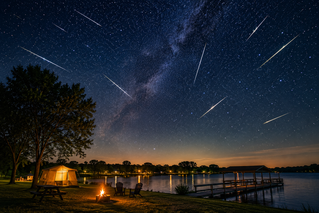 Perseid meteor shower Kansas Wichita