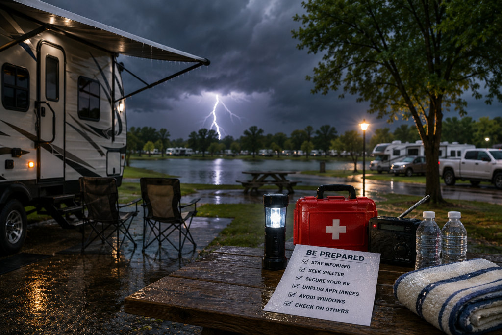 severe weather safety RV park Kansas wichita